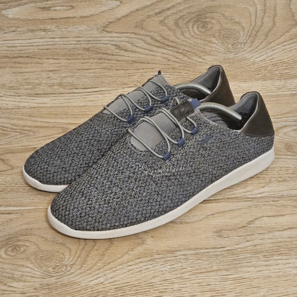 OluKai Alapa Gray Slip On Shoes Low Top Sneakers Men Size 11.5 Casual